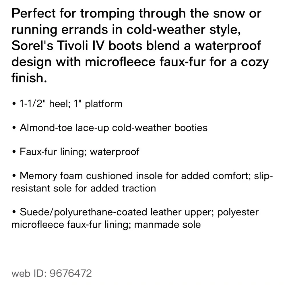 TODAY ONLY!! NWT Sorel Tivoli Lug Sole Boots - Picture 12 of 12